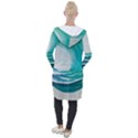 Tsunami Tidal Wave Wave Minimalist Ocean Sea 2 Hooded Pocket Cardigan View2