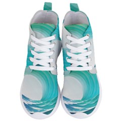 Tsunami Tidal Wave Wave Minimalist Ocean Sea 2 Women s Lightweight High Top Sneakers by Pakemis