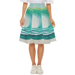 Tsunami Tidal Wave Wave Minimalist Ocean Sea 2 Classic Short Skirt by Pakemis