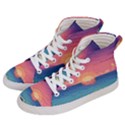 Sunset Ocean Beach Water Tropical Island Vacation 2 Women s Hi-Top Skate Sneakers View2