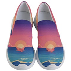 Sunset Ocean Beach Water Tropical Island Vacation 2 Women s Lightweight Slip Ons by Pakemis