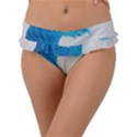 Wave Tsunami Tidal Wave Ocean Sea Water Frill Bikini Bottoms View1