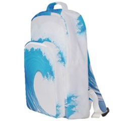 Wave Tsunami Tidal Wave Ocean Sea Water Double Compartment Backpack by Pakemis