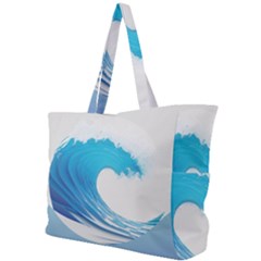 Wave Tsunami Tidal Wave Ocean Sea Water Simple Shoulder Bag by Pakemis