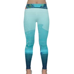 Intro Youtube Background Wallpaper Aquatic Water 2 Classic Yoga Leggings by Pakemis