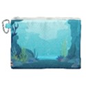 Intro Youtube Background Wallpaper Aquatic Water 2 Canvas Cosmetic Bag (XL) View1