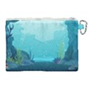 Intro Youtube Background Wallpaper Aquatic Water 2 Canvas Cosmetic Bag (XL) View2