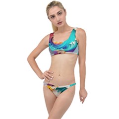 Tsunami Tidal Wave Wave Minimalist Ocean Sea 3 The Little Details Bikini Set by Pakemis