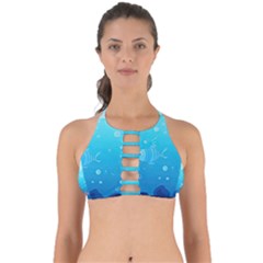 Ai Generated Ocean Sea Fish Aquatic Water Nature Perfectly Cut Out Bikini Top by Pakemis