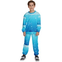 Ai Generated Ocean Sea Fish Aquatic Water Nature Kids  Sweatshirt Set by Pakemis