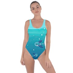 Ai Generated Ocean Sea Fish Aquatic Water Nature 2 Bring Sexy Back Swimsuit by Pakemis