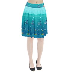 Ai Generated Ocean Sea Fish Aquatic Water Nature 2 Pleated Skirt by Pakemis