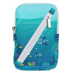 Ai Generated Ocean Sea Fish Aquatic Water Nature 2 Belt Pouch Bag (small)