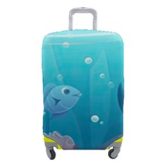 Ai Generated Ocean Sea Fish Aquatic Water Nature 4 Luggage Cover (small) by Pakemis