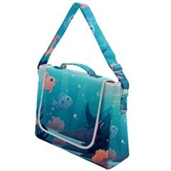 Ai Generated Ocean Sea Fish Aquatic Water Nature 4 Box Up Messenger Bag by Pakemis