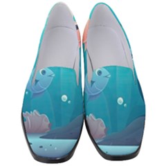 Ai Generated Ocean Sea Fish Aquatic Water Nature 4 Women s Classic Loafer Heels by Pakemis