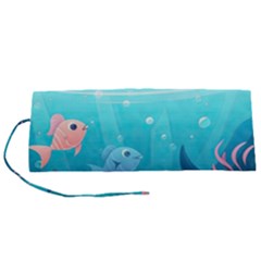 Ai Generated Ocean Sea Fish Aquatic Water Nature 4 Roll Up Canvas Pencil Holder (s) by Pakemis