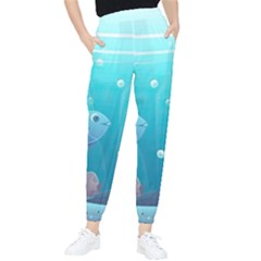 Ai Generated Ocean Sea Fish Aquatic Water Nature 4 Tapered Pants by Pakemis