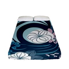 Flowers Pattern Floral Ocean Abstract Digital Art Fitted Sheet (full/ Double Size) by Pakemis