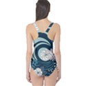 Flowers Pattern Floral Ocean Abstract Digital Art One Piece Swimsuit View2