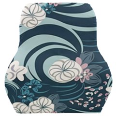 Flowers Pattern Floral Ocean Abstract Digital Art Car Seat Back Cushion  by Pakemis