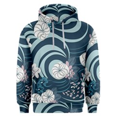 Flowers Pattern Floral Ocean Abstract Digital Art Men s Overhead Hoodie