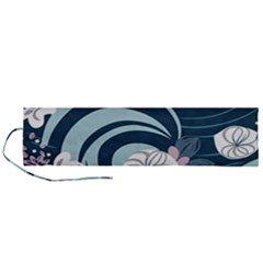 Flowers Pattern Floral Ocean Abstract Digital Art Roll Up Canvas Pencil Holder (l) by Pakemis