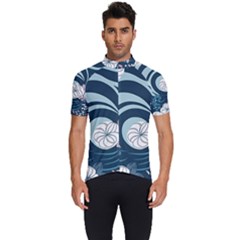 Flowers Pattern Floral Ocean Abstract Digital Art Men s Short Sleeve Cycling Jersey by Pakemis