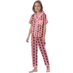 Devil Kids  Satin Short Sleeve Pajamas Set by littlepink