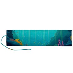 Intro Youtube Background Wallpaper Aquatic Water Roll Up Canvas Pencil Holder (l) by Pakemis