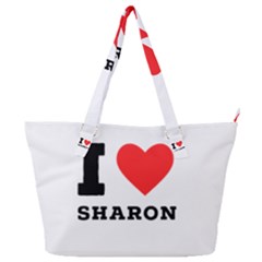 I Love Sharon Full Print Shoulder Bag