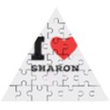 I love sharon Wooden Puzzle Triangle View1