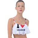 I love sharon Frill Bikini Top View1