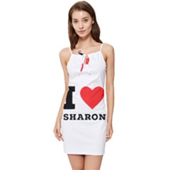 I Love Sharon Summer Tie Front Dress