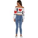 I love sharon Long Sleeve Crinkled Weave Crop Top View4