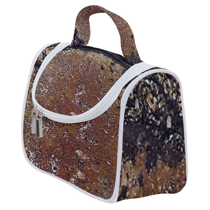 Rustic Charm Abstract Print Satchel Handbag