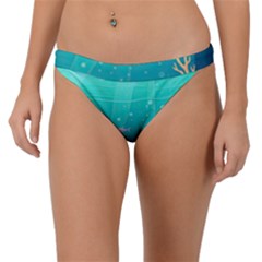 Ai Generated Ocean Sea Fish Aquatic Water Nature 3 Band Bikini Bottoms by Pakemis