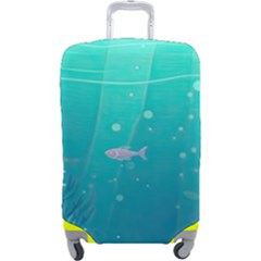 Ai Generated Ocean Sea Fish Aquatic Water Nature 3 Luggage Cover (large) by Pakemis