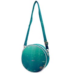 Ai Generated Ocean Sea Fish Aquatic Water Nature 3 Crossbody Circle Bag by Pakemis