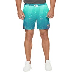 Ai Generated Ocean Sea Fish Aquatic Water Nature 3 Men s Runner Shorts by Pakemis