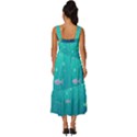 Ai Generated Ocean Sea Fish Aquatic Water Nature 3 Square Neckline Tiered Midi Dress View4