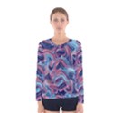 Fluid Art Pattern Women s Long Sleeve Tee View1