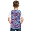 Fluid Art Pattern Kids  Basketball Tank Top View2