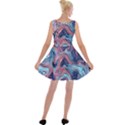 Fluid Art Pattern Velvet Skater Dress View2