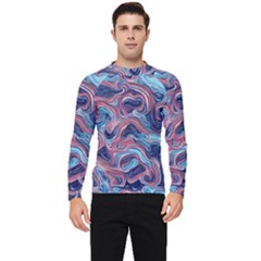 Fluid Art Pattern Men s Long Sleeve Rash Guard by GardenOfOphir