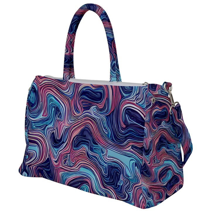 Fluid Art Pattern Duffel Travel Bag