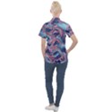 Fluid Art Pattern Women s Short Sleeve Pocket Shirt View2