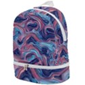 Fluid Art Pattern Zip Bottom Backpack View1