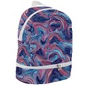 Fluid Art Pattern Zip Bottom Backpack View2