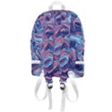 Fluid Art Pattern Zip Bottom Backpack View3